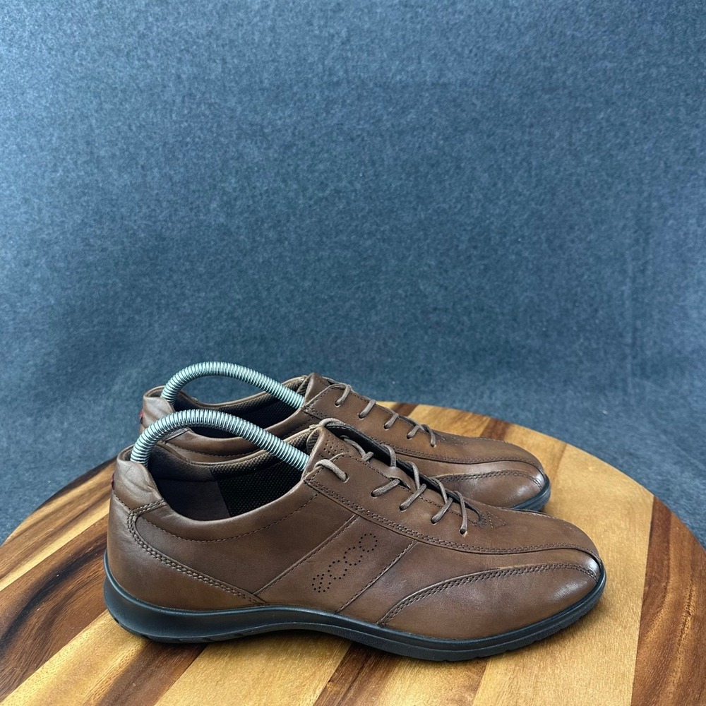 ECCO Womens Sky Leather Shoes Size 40 EU 9-9.5 US Brown Lace Up